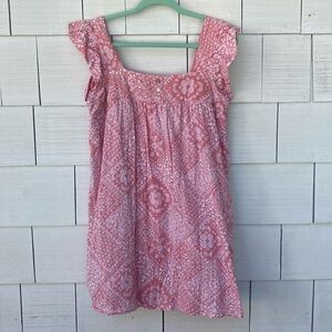 As You Wish Brand Pink and White Lightweight Dress